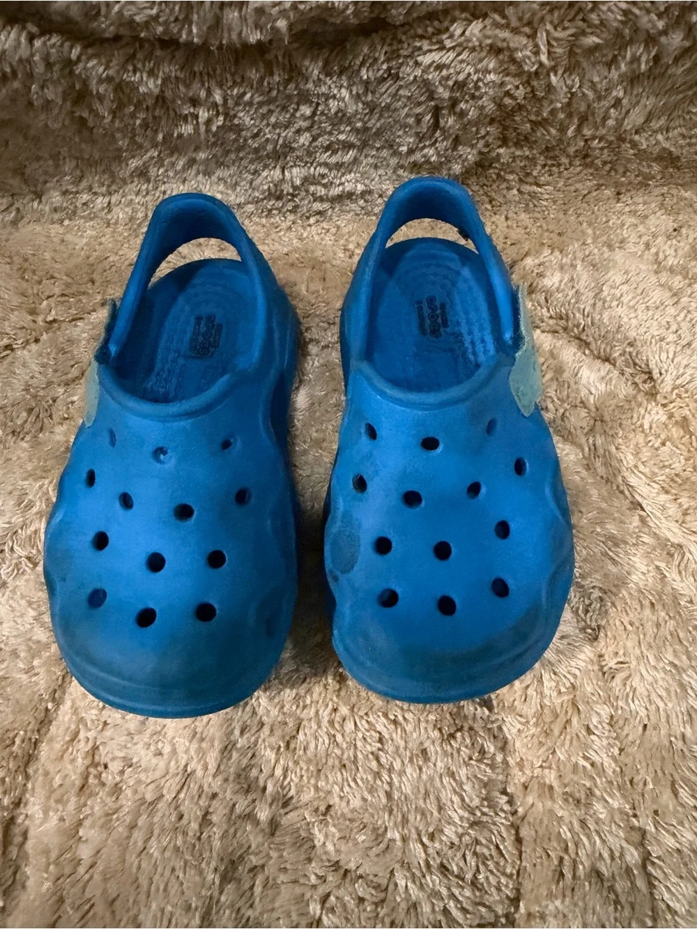 CROCS Kids Blue Vented Clog Sandals